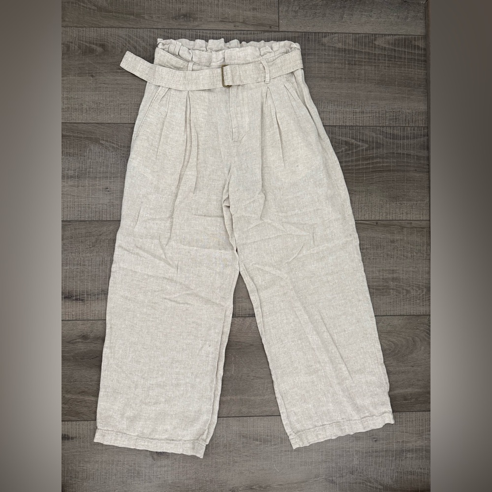 Banana Republic Cream Wide Leg Pants